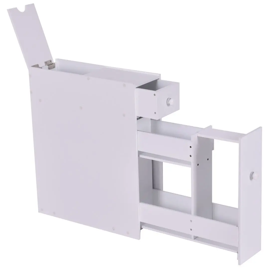 Узкий шкаф Costway JZ10230WH (White)