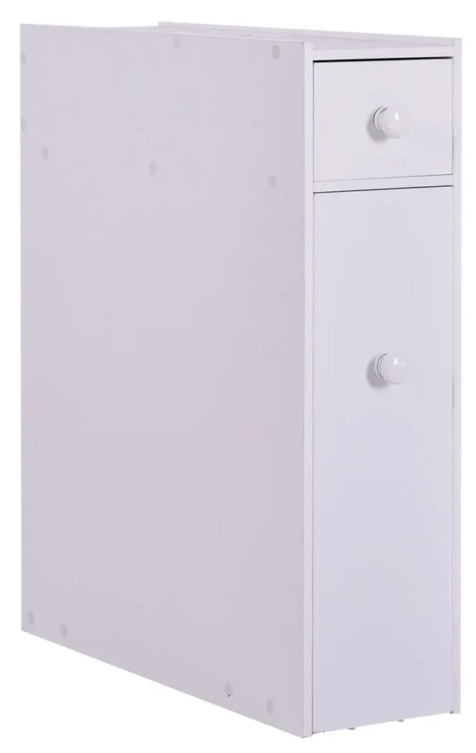 Узкий шкаф Costway JZ10230WH (White)
