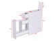 Dulap ingust Costway JZ10230WH (White)