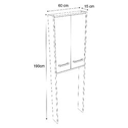 Dulap GoodHome Ladoga 60x190x15 (White) Thumb