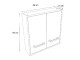 Dulap GoodHome Ladoga 60x60x15 (White)