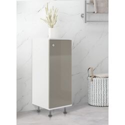 Dulap Haaus Zaria 1D 85x35 cm (Grey Gloss/White)