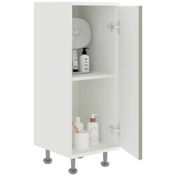 Dulap Haaus Zaria 1D 85x35 cm (Grey Gloss/White) Thumb