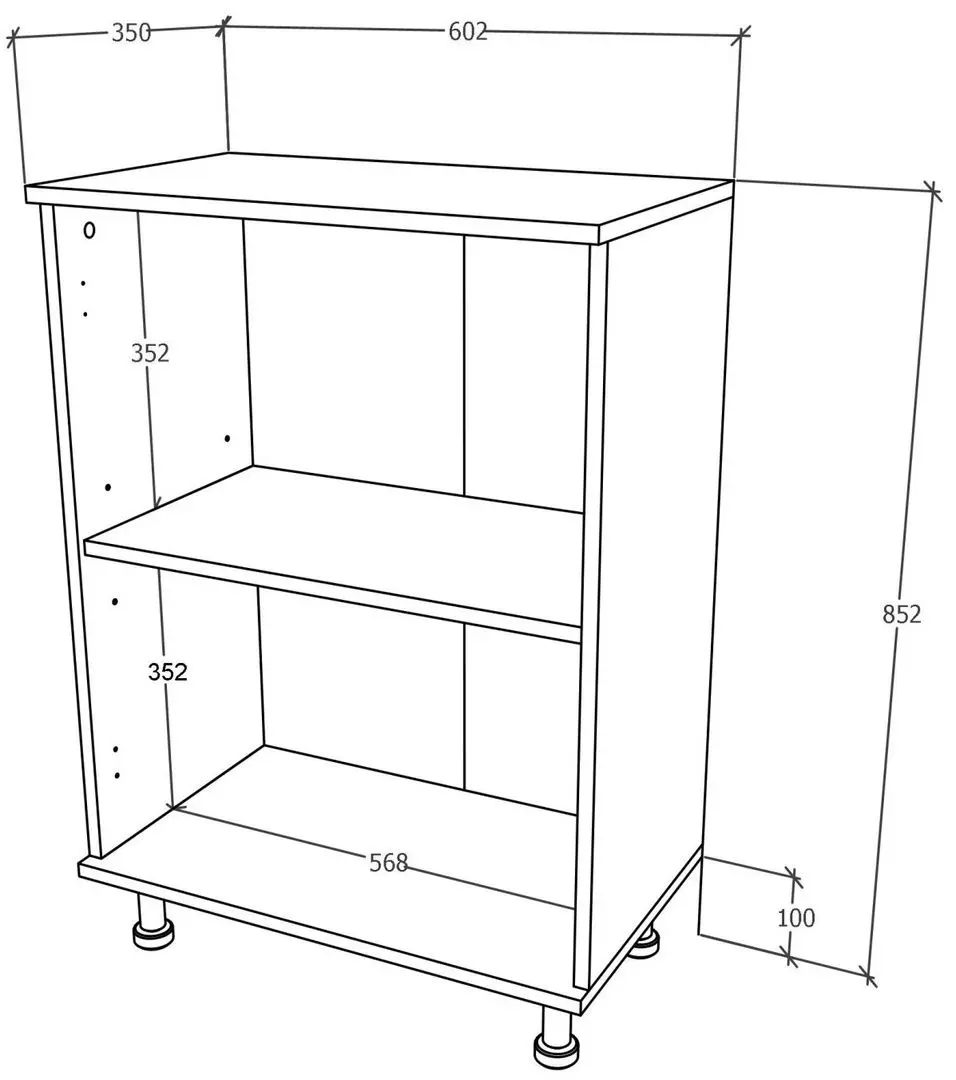 Dulap Haaus Zaria 2D 85x60 cm (Grey Gloss/White)