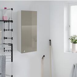 Dulap suspendat Haaus Zaria 1D 72x30 cm (Grey Gloss/White)