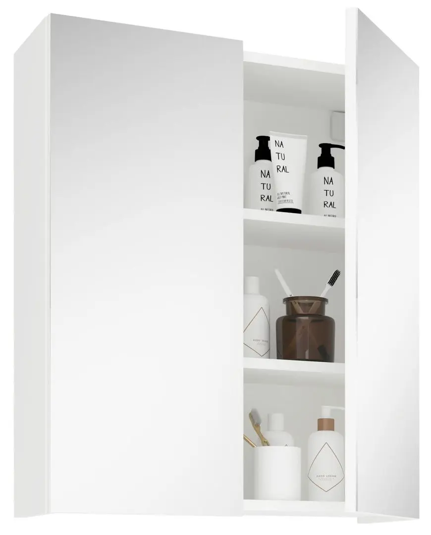 Dulap cu oglinda Haaus Zed 2D 72x60 cm (White) - 4