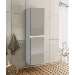 Dulap suspendat Haaus Zed 2D 104x29 cm (Grey Gloss/White)