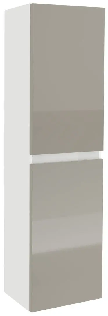 Dulap suspendat Haaus Zed 2D 104x29 cm (Grey Gloss/White)