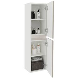 Dulap suspendat Haaus Zed 2D 104x29 cm (Grey Gloss/White) Thumb