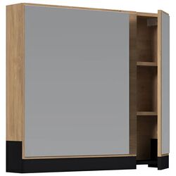 Dulap cu oglinda Halmar Duesa SLU-80 (Gold Oak Craft/Black) Thumb