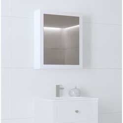 Dulap cu oglinda Halmar Toreto SLU-60 (White Matt)