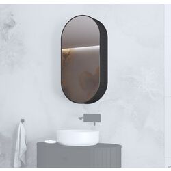 Dulap cu oglinda Halmar Venezia SLU (Black Matt)