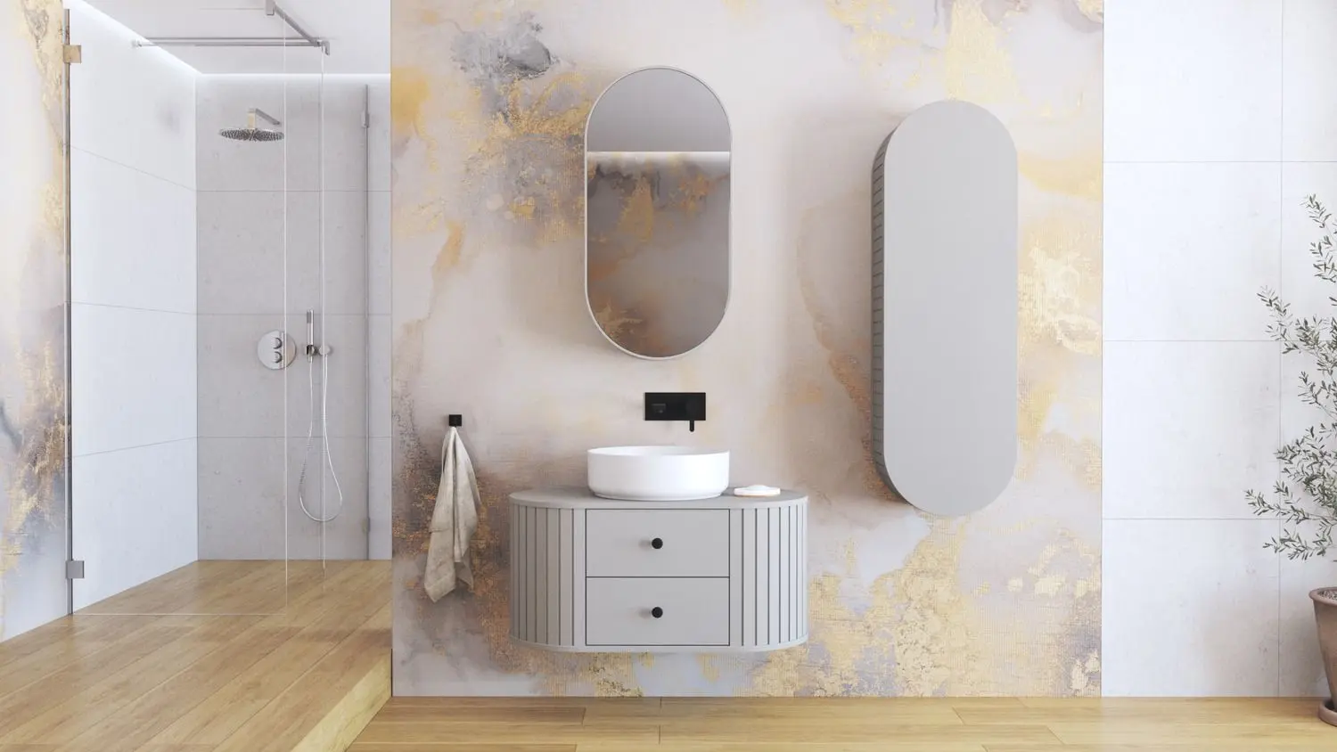 Шкаф с зеркалом Halmar Venezia SLU (Cashmere)