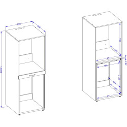 Dulap Helvetia Aza 3097ME61 (White) Thumb