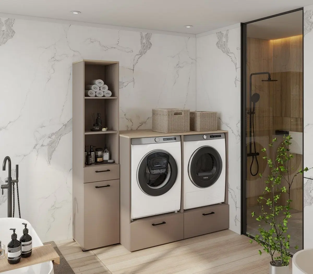 Шкаф Helvetia Rosa 1SW 67 cm (Congo/Oiled Oak)