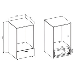 Шкаф Helvetia Rosa 1SW 67 cm (Congo/Oiled Oak) Thumb