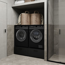 Dulap Helvetia Rosa 30W3NO65 (Black Onyx)