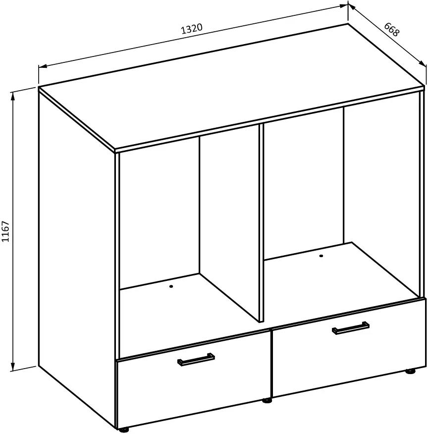 Dulap Helvetia Rosa 30W3NO65 (Black Onyx)