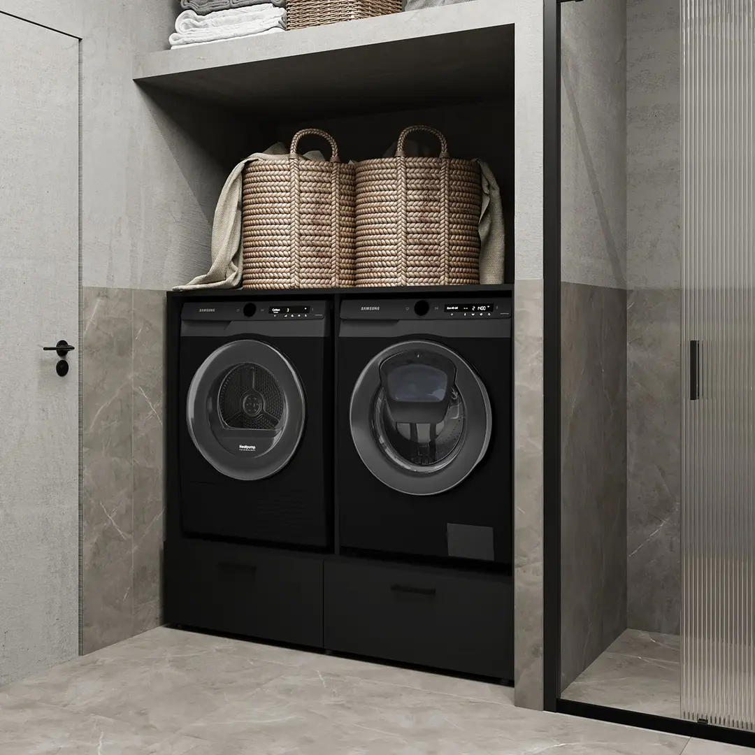 Dulap Helvetia Rosa 30W3NO65 (Black Onyx)