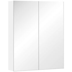 Dulap cu oglinda Homcom 811-032 60x75x15 cm (White) Thumb