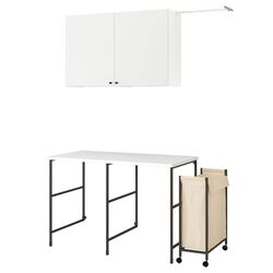 Set mobila pentru baie Ikea Enhet 139x63 (Antracit/Alb) Thumb