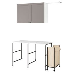 Set mobila pentru baie Ikea Enhet 139x63 (Antracit/Gri) Thumb