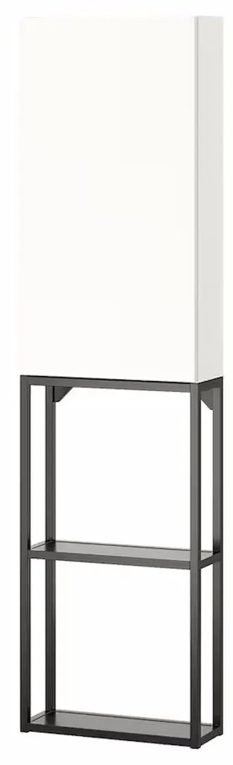 Шкаф Ikea Enhet 40x17x150 (Антрацит/Белый)