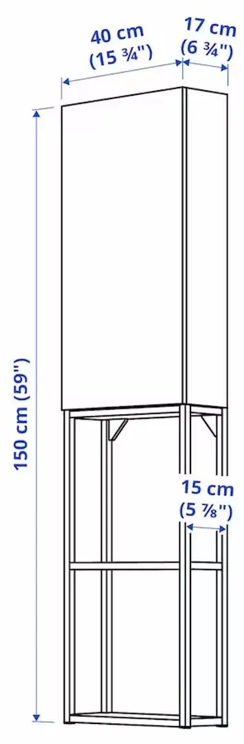 Dulap Ikea Enhet 40x17x150 (Alb)