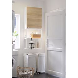 Шкаф Ikea Enhet 60x32x150 (Белый/Под Беленый Дуб) Thumb