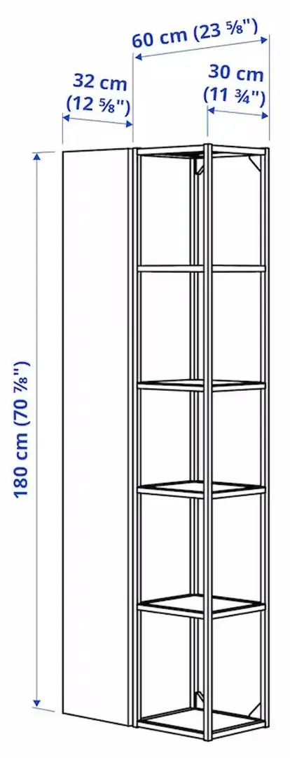 Dulap Ikea Enhet 60x32x180 (Alb)