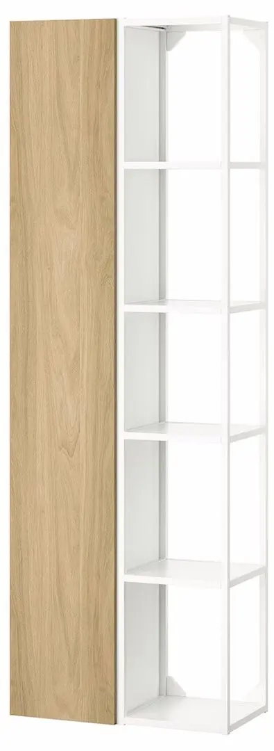 Dulap Ikea Enhet 60x32x180 (Alb/Aspect Stejar)