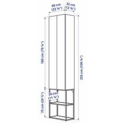 Dulap Ikea Enhet 60x32x255 (Antracit/Alb) Thumb