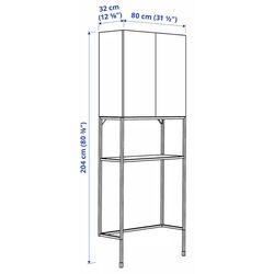 Dulap Ikea Enhet 80x32x204 (Antracit/Gri) Thumb