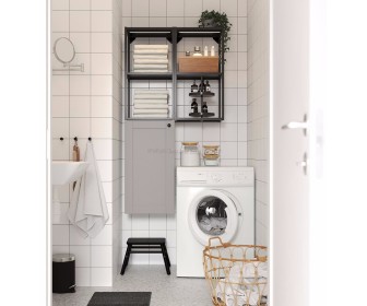 Dulap Ikea Enhet cu cadru 80x32x150 (Antracit/Gri)