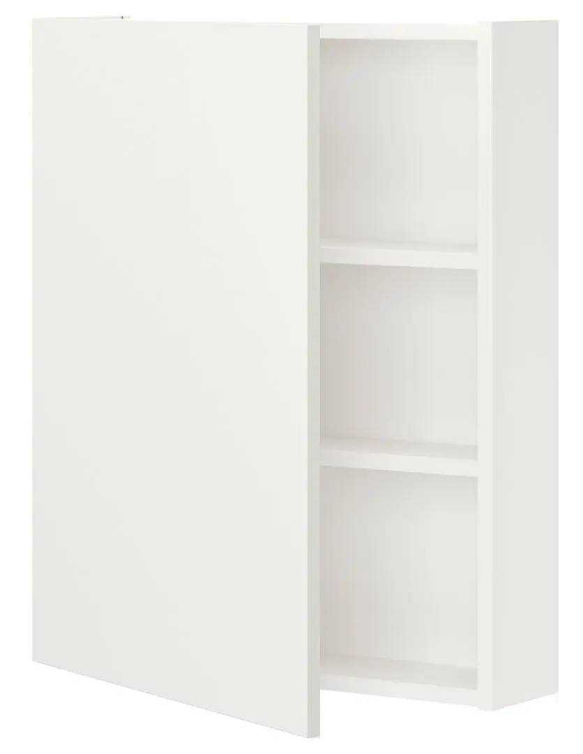 Dulap suspendat Ikea Enhet 2 poliţe/uşa 60x17x75 (Alb)