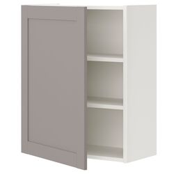 Dulap suspendat Ikea Enhet 2 poliţe/uşa 60x32x75 (Alb/Gri) Thumb
