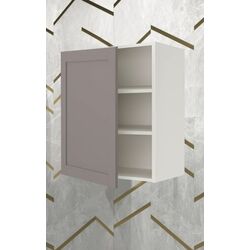 Dulap suspendat Ikea Enhet 2 poliţe/uşa 60x32x75 (Alb/Gri)