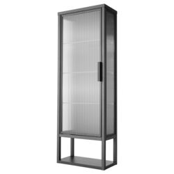 Dulap suspendat Ikea Mossjon 36x18x102 (Antracit/Transparent) Thumb