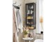 Dulap suspendat Ikea Mossjon 36x18x102 (Antracit/Transparent)