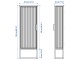 Dulap suspendat Ikea Mossjon 36x18x102 (Antracit/Transparent)