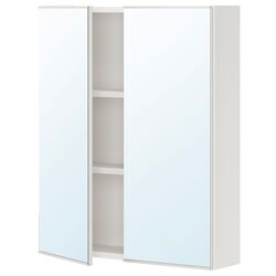 Шкаф с зеркалом Ikea Enhet 60x17x75 (Белый) Thumb