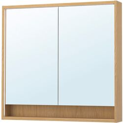 Dulap cu oglinda Ikea Faxalven iluminat integrat 100x15x95 (Aspect Stejar) Thumb