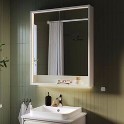 Dulap cu oglinda Ikea Faxalven iluminat integrat 100x15x95 (Alb) Thumb