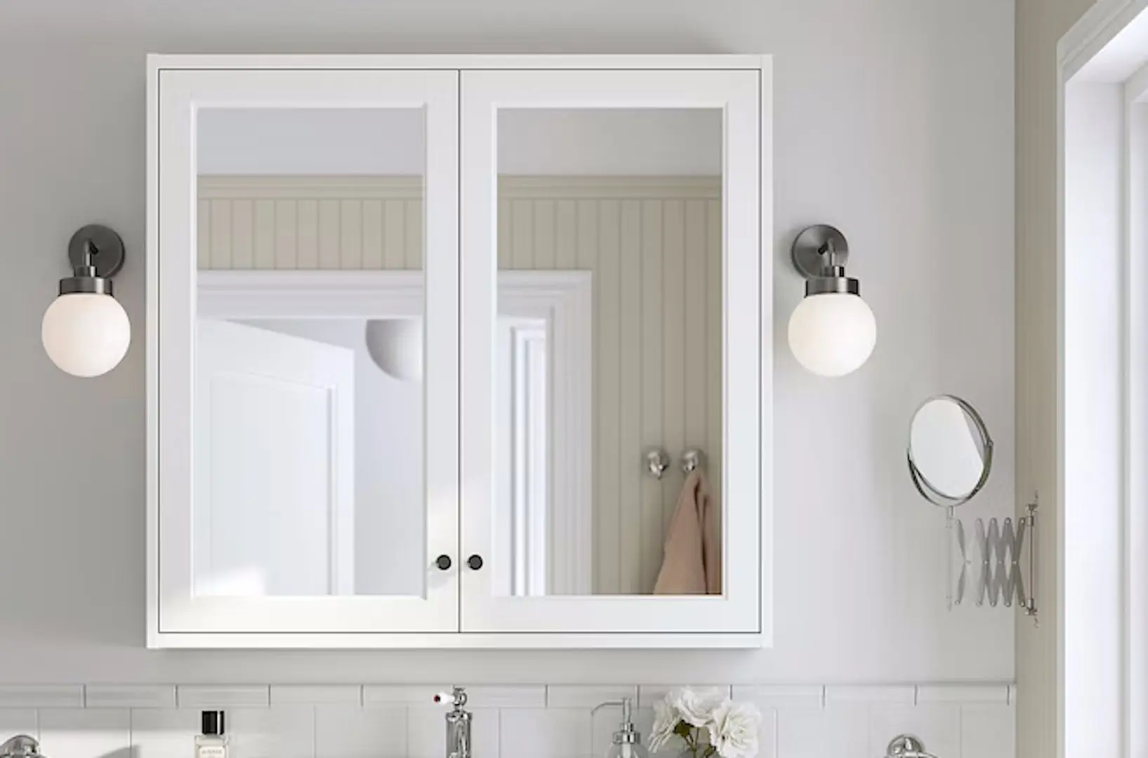 Dulap cu oglinda Ikea Tannforsen 100x15x95 (Alb)