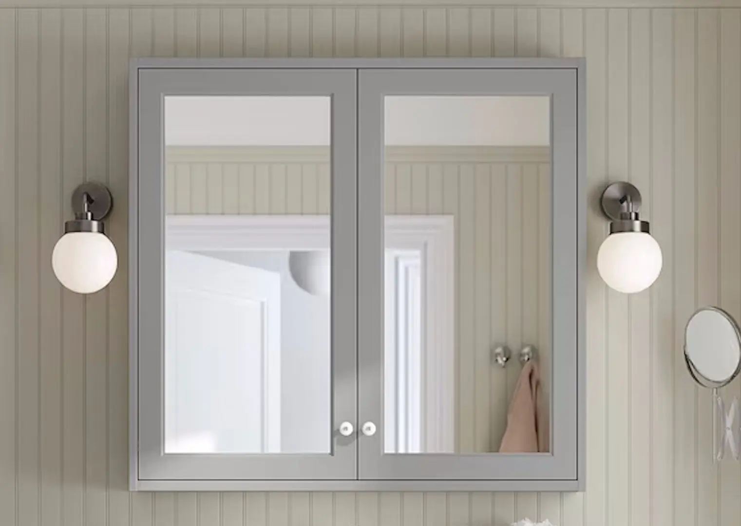 Dulap cu oglinda Ikea Tannforsen 100x15x95 (Gri)