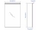 Шкаф с зеркалом Ikea Treasjon 50x17x75 (Белый)