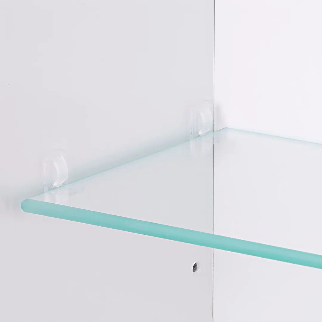 Шкаф с зеркалом Ikea Treasjon 80x17x75 (Белый)