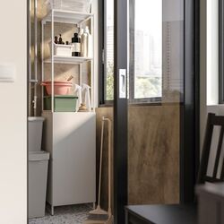 Etajera Ikea Jostein 41x44x180 (Alb) Thumb