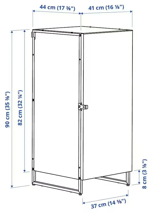 Dulap Ikea Jostein 41x44x90 (Alb)