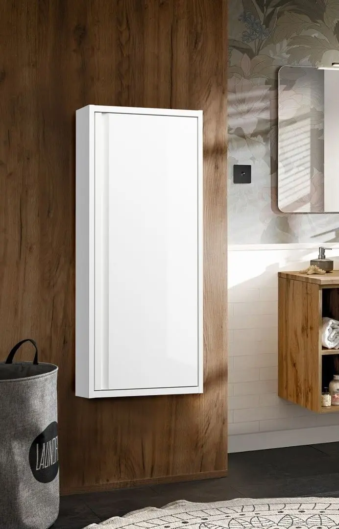 Dulap suspendat Ikea Angsjon 40x15x95 (Alb Lucios)